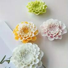 1pc 3D Chrysanthemum Silicone Mold, Heart Flower Shaped Moulds For Candle Aromatherapy Plaster Diffuser Stone, Handmade DIY Resin Craft, Soap, Clay, Cup Wax Making, Fine Texture, Heat Resistant Odorless, Gift Making Supplies For Valentine'S Day,Wedding Graduation Birthday Party Festival Decorations And Home Decor