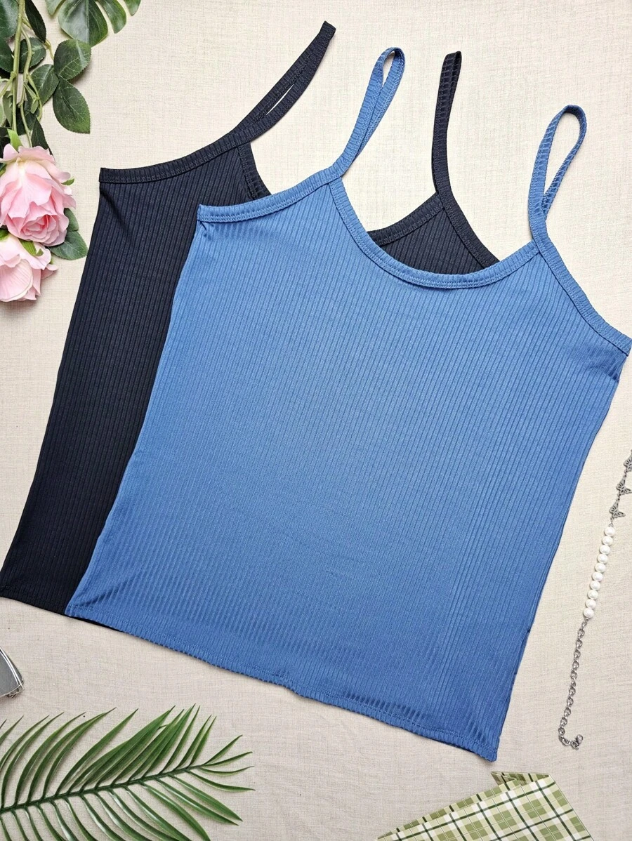 Simple Casual Regata Plus Size G1 Veste 48/50 - G1 Vest KIT2 Black + Navy Blue - View 1