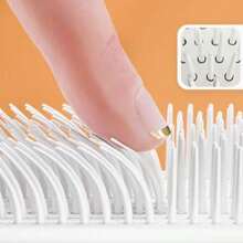 1pc One Click Cleaning Telescopic Massage Comb, Household Anti-Static Comb, Bathroom Supplies
