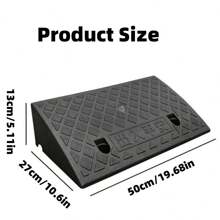 Wheelchair And Pet Ramp Portable Car Ramps - Heavy Duty 19.7" X 10.6" X 5" Threshold Ramp, Non-Slip Lightweight Aluminum Portable Assistive Device For Outdoor Use - Black - View 9