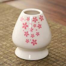 日本陶瓷抹茶茶筅架绿茶茶筅碗竹制搅拌器研磨器刷茶具架茶具配件茶具 - 彩色 - 查看 9