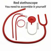 护士服装角色扮演道具套装（护士帽头带+听诊器+蕾丝吊袜带），护士角色扮演服（听诊器款式随机）（红色听诊器需自行组装）