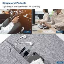 智能手表充电器 2 针磁性充电线快速 USB 充电器线兼容 EIGIIS 智能手表 KE3、KE5、EW5、S320B（2 件装，黑色&黑色）