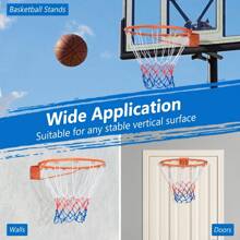 15" Basketball Rim Replacement Wall Door Mounted Basketball Hoop - Orange - View 7