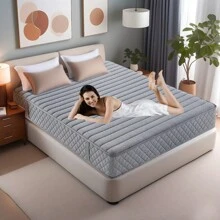Novelty Style 10 Inch 12 Inch Highly Breathable Spring-Infused Memory Gel Foam Full Hybrid Durable Bed Mattress Compressed In A Box, CertiPUR-US Certified 3 Year Warranty - 灰色 - 查看 2