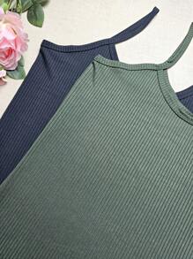 Simple Casual Regata Plus Size G1 Veste 48/50 - G1 Vest KIT2 Black + Military Green - View 2