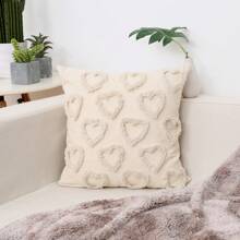 1Pc, Capa de Almofada de Coração Dia das Mães Capas de Almofadas Decorativas Bordadas Almofadas de Decoração Neutra para Casa, Capas de Almofadas Boho, Capas de Almofada de Coração para Sala de Estar 18 X 18 - Multicolorido - Ver 10