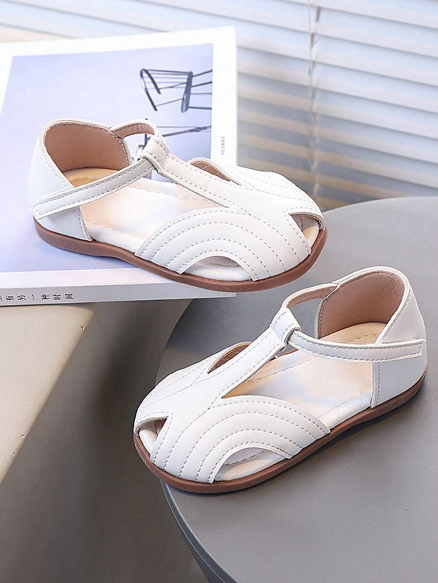 女童凉鞋 2025 新款夏季钩环儿童鞋 包头软底防滑公主幼儿鞋