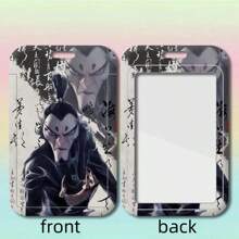 1pc Nezha Cartoon Card Holder, Student Flip Cover Bus Card ID Card Protective Case