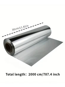 1 Roll Of Heat-Resistant Thick Aluminum Foil - Ideal Choice For BBQ, Baking And Grilling, Oven And Kitchen Use - Multicolor - View 8