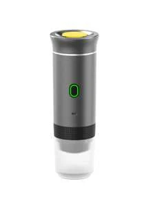 Nuevo modelo 2024 Cafetera portátil de cápsulas Espresso americano Máquina de café eléctrica pequeña inalámbrica con bomba de calentamiento. Totalmente cargado con extracción de agua fría hasta 4 veces y totalmente cargado con extracción de agua caliente para una mayor duración de la batería de hasta 40-50 veces - Gris Oscuro - Ver 13