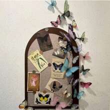 18pcs/36pcs Butterfly Decorative Packaging Background Wall DIY Photo Props Photo Stereo Butterfly - Multicolor - View 6