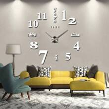 16 Inches/36 Inches/47 Inches Modern Design Large Wall Clock 3D/2D DIY Quartz Clocks Fashion Watches Acrylic Mirror Stickers Living Room Home Decor Horloge Mirror Numbers Stickers For Living Room Office Decorations Gift Gifts Birthday Graduation Room Decor Digital Clock Alarm Clock Bedroom Decor Dormitory Decor Back To School School Decor School Surprise School Supplies