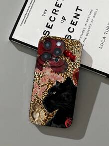 Fierce Animals 1pc TPU Matte Pattern Phone Case Compatible With Apple IPhone 7, 7P, X, XS, XR, XS Max, 11, 12, 13, 14, 15, 16 Series, A05, A05S, A52, A53, A13, A14, A04S, A35, S22U, S23U, S24U Series, Redmi Note Series, Oppo A Series, Reno Series, INFINIX Series Phones