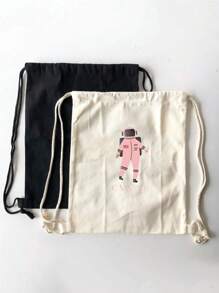 Customized Astronaut Element Drawstring Backpack, Unisex Sports Backpack, Women's Drawstring Shoe Bag Travel Storage Bag, Customized Letter Pattern Gym Bag, Men's Lightweight Drawstring Bag Travel Bag Cloth Bag Dustproof Storage Bag Outdoor Luggage Bag Sports Bag, Student Sports Backpack, School Bag Bundled Handbag, Daily Popular Drawstring Backpack