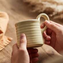 Taza de cerámica retro japonesa de café con leche, creativa y personalizada, hecha a mano antigua, taza doméstica de boca ancha, taza de agua