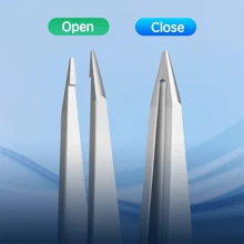 Pointed Tweezers | High Carbon Stainless Steel Needle Nose Tweezers | Fine Point Tweezers Precision Hair Removal | Perfectly Aligned & Hand-Filed Sharp Tweezers | Silver,Makeup,Cheap,Room Decor,Vanity,Travel,Bedroom,Makeup Accessories,Tweezers