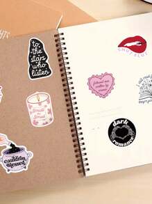 SCXXBSW 50pcs Romantic Reading Cartoon Graffiti Stickers Decorative Water Cups Notebook Luggage Waterproof Stickers - Multicolor - View 8