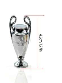 1 Pieza Trofeo de resina deportivo, Copa de la Liga de Campeones con orejas grandes, recuerdo decorativo para fanáticos del fútbol (cinta de regalo), Mini taza colgante decorativa, Accesorios de muñeca, Herramienta llave ordinaria