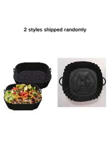 1pc Silicone Baking Mat For Air Fryer, Reusable Silicone Air Fryer Liner, Rectangular Air Fryer Accessories Compatible With 8 Qt Air Fryer, Kitchen Essentials, Kitchen Accessories, Home Accessories, Christmas Gift