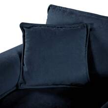 Oversized Chenille Oversized Accent Chair Set Of 2 Comfy Single Sofa Chair With Large Seat Modern Armchair Reading Chairs For Bedroom Living Room Blue