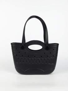 EVA防水橡胶沙滩包，户外运动便携手提包，旅行船游泳手提包，可拆卸肩带，双顶部手柄，可手提或肩背 - 彩色 - 查看 14