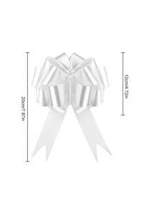 30 Bow Ribbons, Large Car Bows, Car Birthdays, Gift Decoration Ribbons, Wedding Decorations, And Floral Decorations - White - View 13
