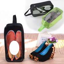 1PC Multi-Purpose Storage Bag, Transparent Shoe Box, Waterproof Portable Shoe Bag, Shoe Bag, Home Oxford Cloth Shoe Storage Bag, Cosmetics Storage Bag, Medication Storage Box, Toiletries Storage Bag, Candy Storage Bag. Multipurpose;Attention: The Color Of The Zipper Button Is Random