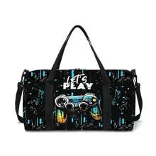 Game Console Design Travel Bag/Duffle Bag/Yoga Bag/Gym Bag/Picnic Bag, Suitable For Outdoor Travel, Daily Carrying, Swimming, Yoga, Fitness Bag For School School Accessories School Stuff