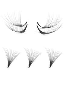 300 Fans Per Box,Thickness 0.05mm,Curl C/D,10D/12D/14D/16D/18D/20D/30D/40D,Sharp Narrow Stem Premade Fans Eyelash Extension,Easy To Carry,Natural & Soft,Party And Travel,Hand-Grafted False Eyelashes