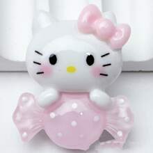 Sanrio Sanrio Adorable DIY, Set de 10 piezas/5 piezas/1 pieza, Piezas de resina de caramelo con efecto fosforescente, Pegamento de crema para DIY de fundas de teléfono, pasadores de cabello, ligas para el cabello, colgantes y joyería