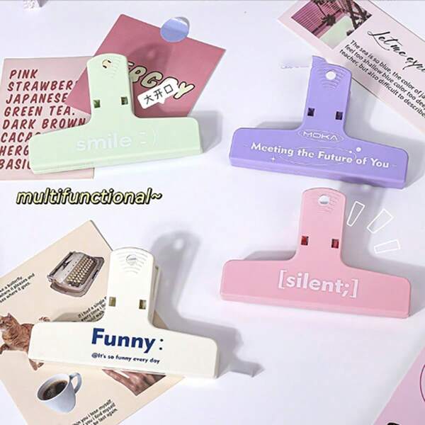 1 pezzo, Mollette magnetiche multicolori, Fermagli per quaderni colorati, Cartelline colorate, Fermagli per articoli di cancelleria colorati, Fermagli per ricevute colorati, Adatti per organizzazione di studio e lavoro quotidiani, Rientro a scuola, Forniture scolastiche