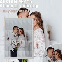 ZHUAIZHUAIHU A Customized Set Of 5D Diamond Art Painting DIY Diamond Art Painting Customized With Your Own Photo Personalized Special Gift, Multiple Sizes Available With Diamond Painting Tools Included Ornamental Exquisite