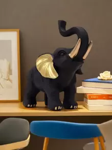 1 pieza, Estatuilla de elefante de la suerte, decoración de elefante Feng Shui para el hogar, pequeña decoración del hogar, decoración de elefante de la riqueza, mejores regalos