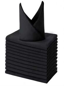 1/6/10 pezzi Tovagliolo decorativo minimalista moderno nero