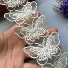 10pcs Pearl Flower Double-Layer Embroidery Patches - Multicolor - View 3