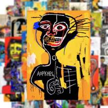 50pcs Abstract Art Poster Graffiti Stickers, Waterproof Decals For Phone Cases, Laptops, Luggage, Guitars, Motorcycles, Funny Jesus/Funny Design