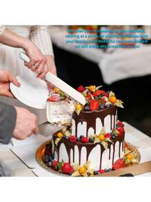 1/2pcs Gold Cake Knife And Shovel Set,Stainless Steel Cutlery,Cake Cutlery Knife And Shovel,Cake Cutting Set,Cheese Bread Knife And Shovel Set,Stainless Steel Knife Set For Weddings, Engagement, Birthday Part,Suitable For Pizza, Cake, Pie, Bread - Multicolor - View 10