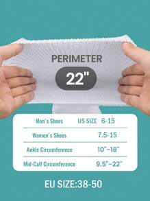 4 Pairs Diabetic Socks For Men Women Loose Fit Non-Binding Seamless Cuff Extra Wide Crew Socks