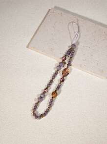 Crystal Beaded Pendant, Luxury Versatile Phone Case Chain Keychain Charm Accessory - Multicolor - View 6