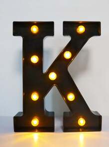 1pc 21.8cm/8.58in Holiday Party Lighting, Christmas Decor Light, Outdoor LED Light, Digits 0-9, Letters A-Z, Christmas Decor Digit Light, Holiday Accessories, Wedding Birthday Party Supplies, Room Scene Decoration - Black - View 15