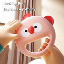 Baby Hand Clap Drum Small Trumpet Chewable Percussion Musical Instrument, Collapsible Striking Drum Early Education Music Toy