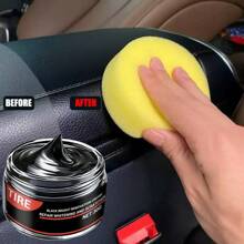 汽车内饰修复膏 - 更新和修复变色、破裂的座椅和仪表板。也适用于轮胎和橡胶护理 - 30克 - 查看 3