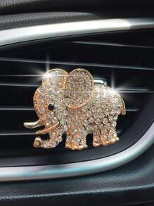 2 stuks Auto Diamond Elephant Auto Airconditioning Outlet Clip Decoratieve Auto Luchtrooster Clip Charm, Bling Auto Accessoires, Auto Interieur Decoratie Charm, Leuke Auto Decor