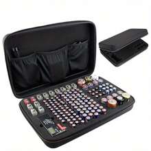 Battery Organiser Storage Case Holds AA AAA C D 9V With Tester - Storage Box - Black - View 2