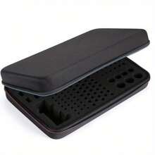 Battery Organiser Storage Case Holds AA AAA C D 9V With Tester - Storage Box - Black - View 5