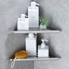 Bathroom Shelf Corner Shower Shelf No Drilling 304 Stainless Steel Corner Organizer Storage Heavy-Duty Hollow Shampoo Rack Back To School