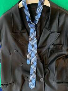 1pc Plaid/Striped Slim Skinny Tie, Suitable For Casual Street Wear, With Varied Patterns For Dress For Christmas Decor - Multicolor - View 2