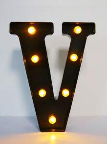 1pc 21.8cm/8.58in Holiday Party Lighting, Christmas Decor Light, Outdoor LED Light, Digits 0-9, Letters A-Z, Christmas Decor Digit Light, Holiday Accessories, Wedding Birthday Party Supplies, Room Scene Decoration - Black - View 22