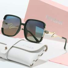 RIVSAR Women Fashion Sunglasses, Large Frame Metal Frame Snake Leg Design, Fashionable Sunglasses For Outdoor, Driving, Cycling, Fishing For Summer Beach Vacation,Outdoor,Travel - Multicolor - View 5
